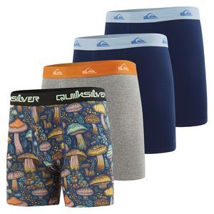 NEW Quiksilver Mens Underwear 4 Pack Boxers for Men Supersoft Brushed Polyester